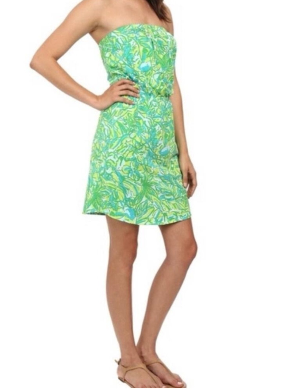 Lilly Pulitzer Windsor dress in “fresh citrus green parrot”